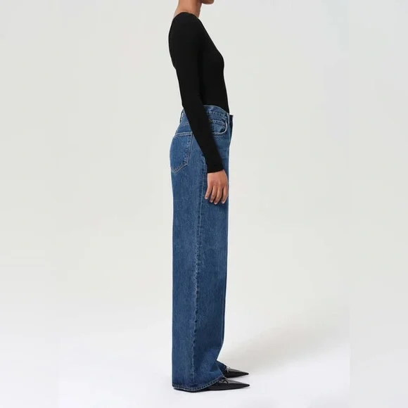 Agolde Dame No Cuff Wide Leg Jean - NWT - Picture 2 of 3